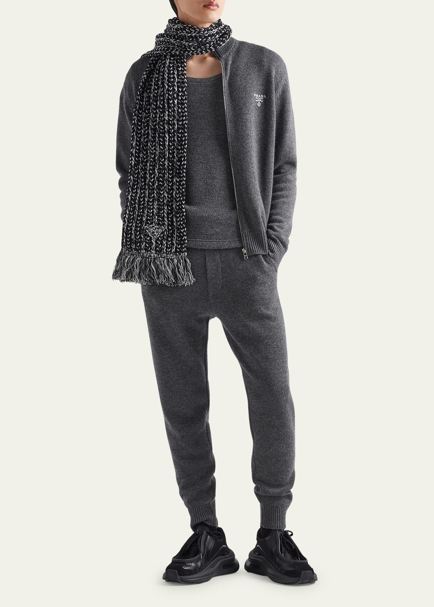Men's Cashmere Full-Zip Sweater - 2