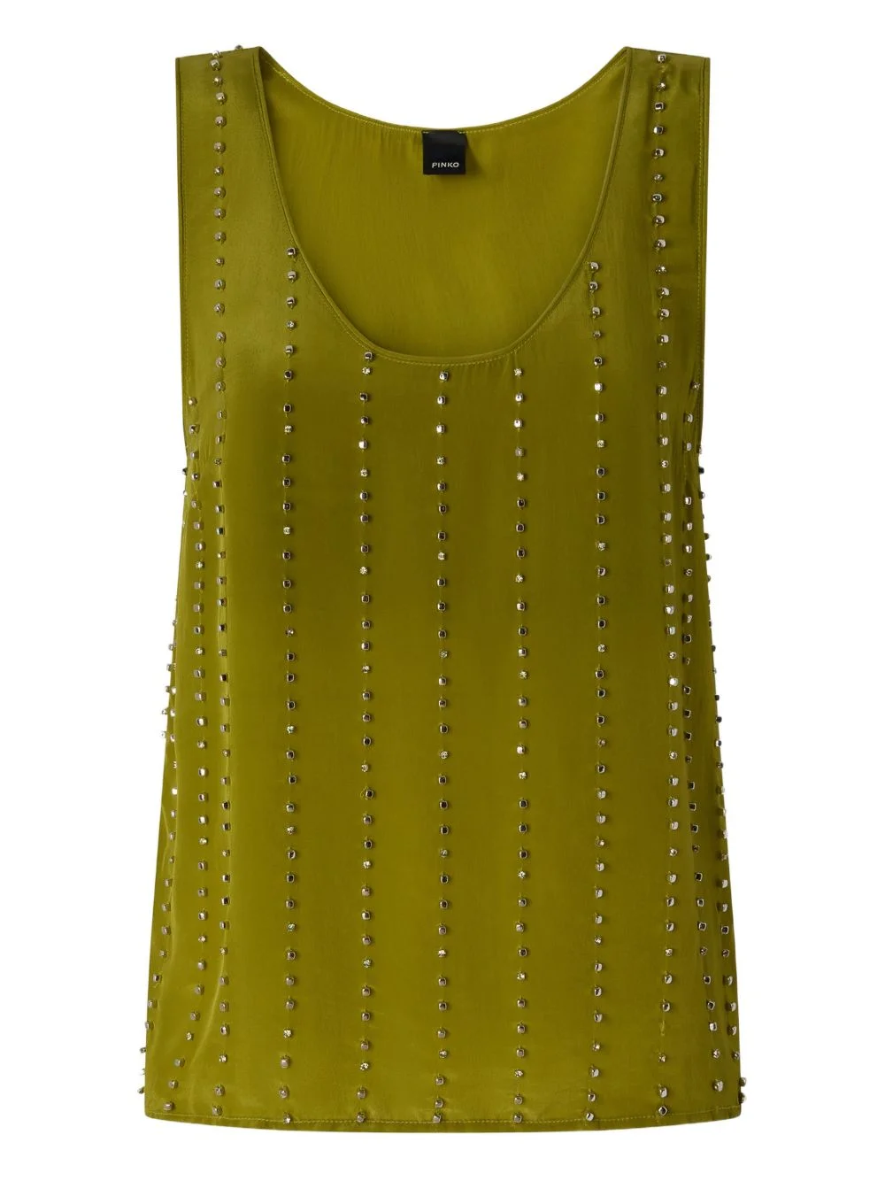 embellished scoop-neck top - 1