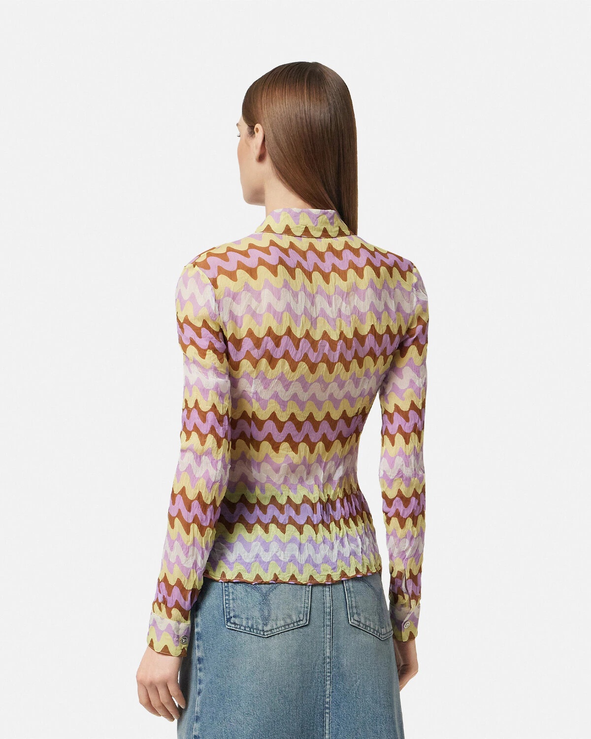 Wave Crêpe Fitted Shirt - 5