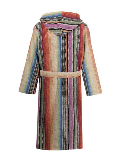 Missoni Archie zigzag pattern hooded robe outlook