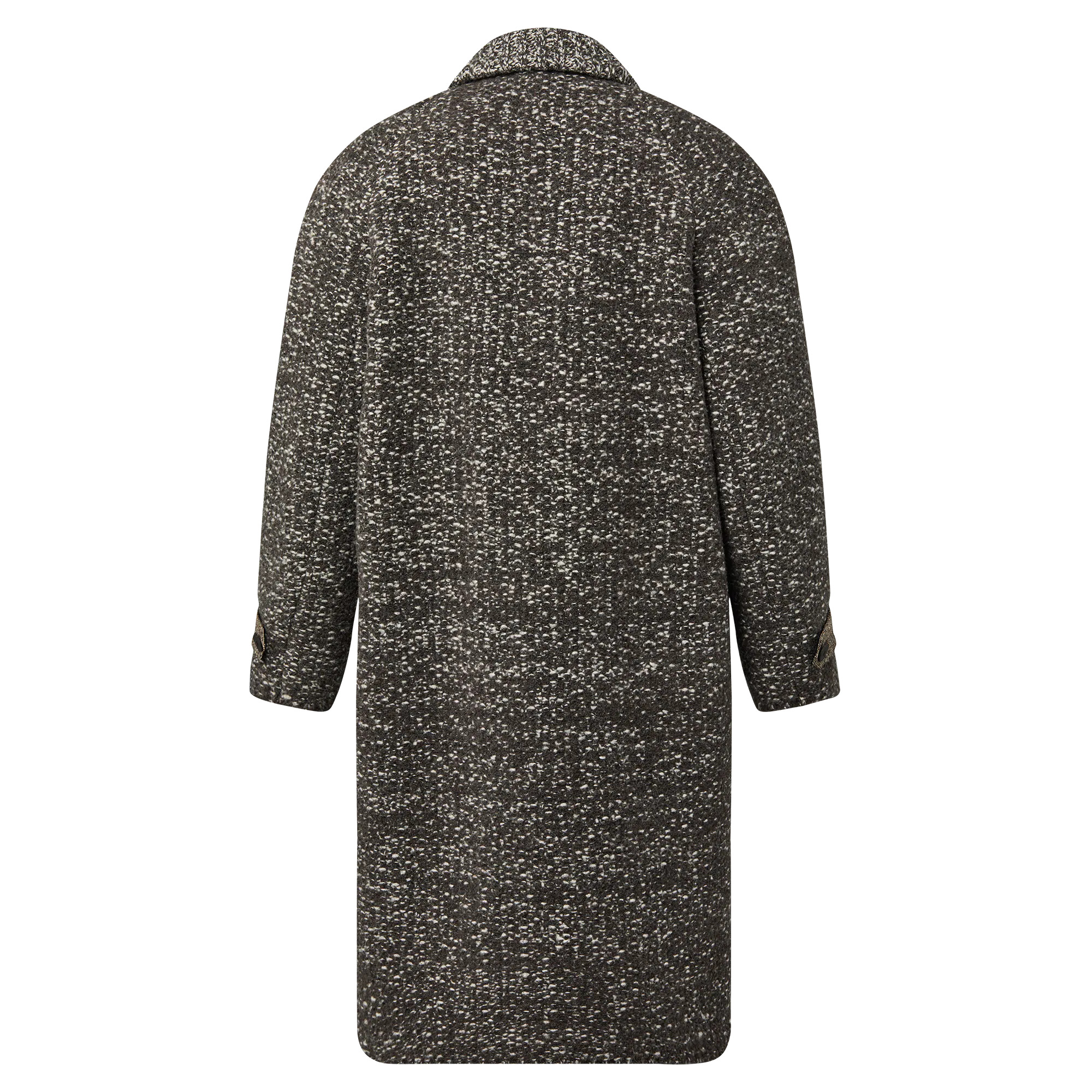 Bi-Material Long Coat - 3