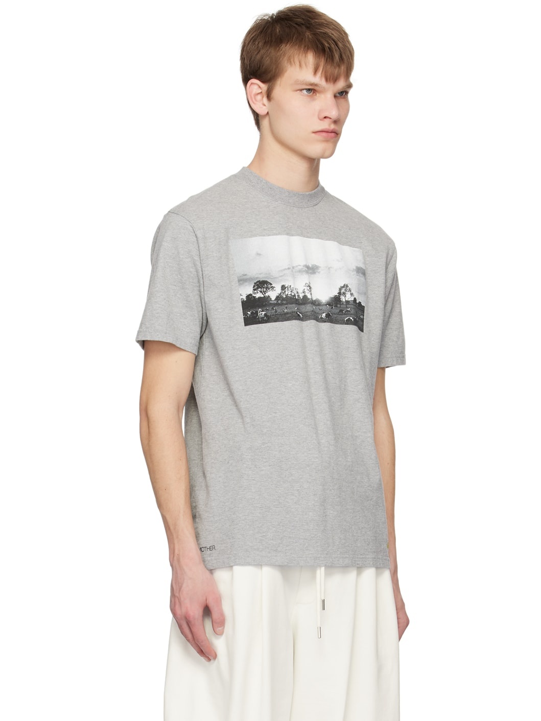 Gray Graphic T-Shirt - 2