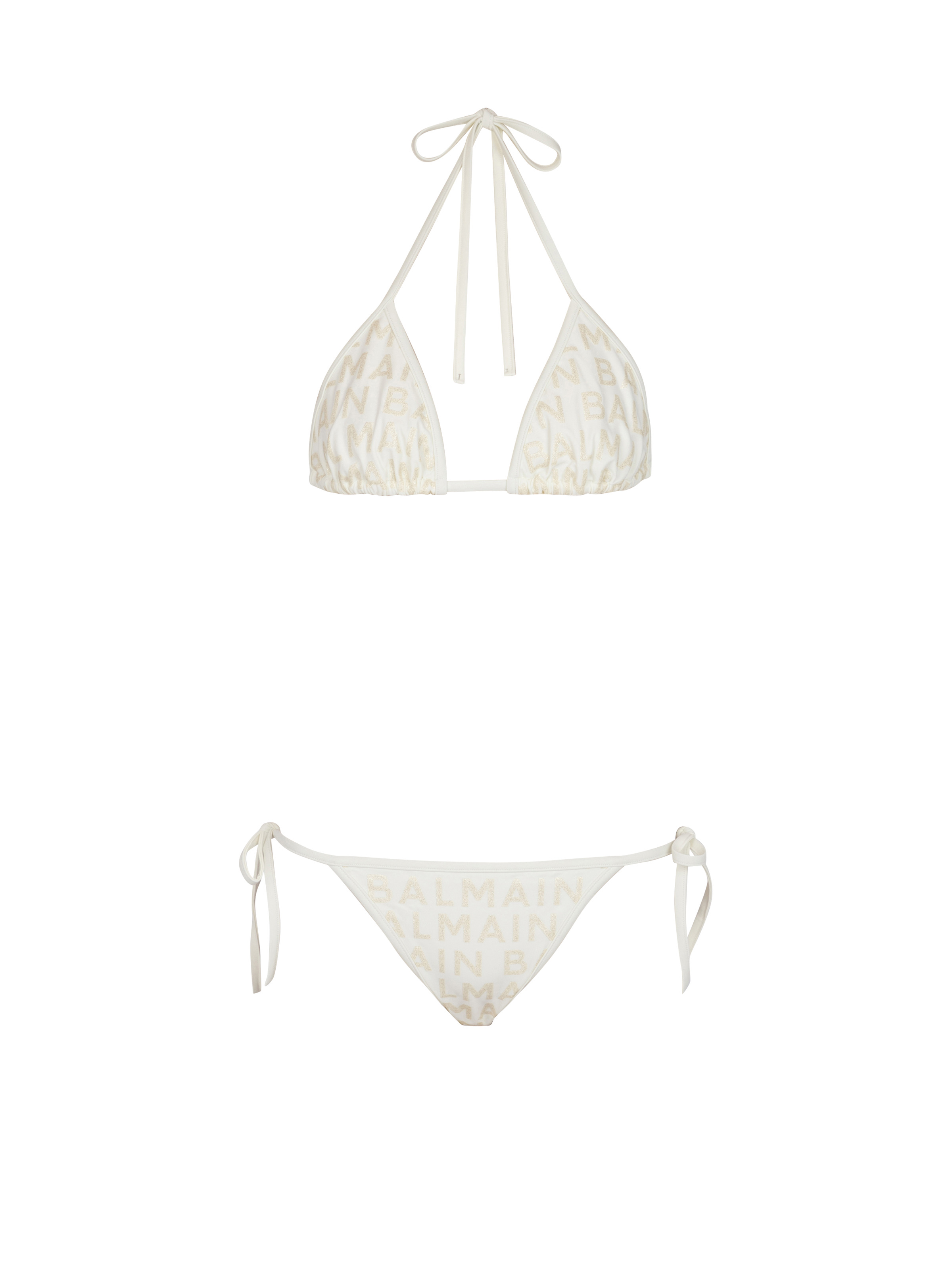 Balmain Two-piece swimsuit with Balmain logos | REVERSIBLE