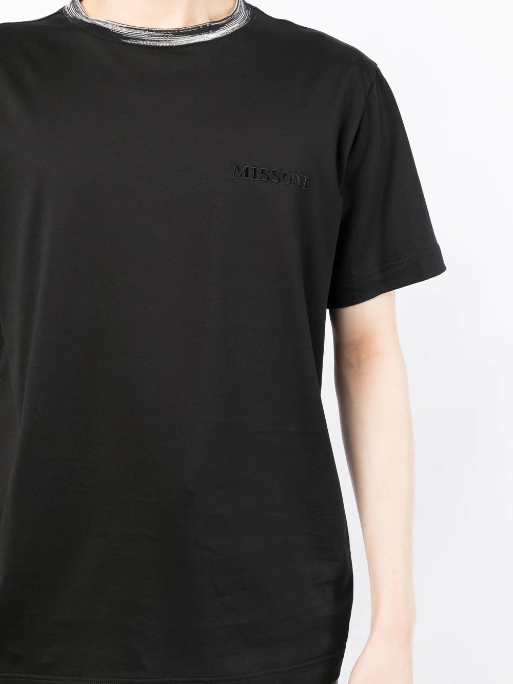 logo embroidered cotton T-shirt - 5