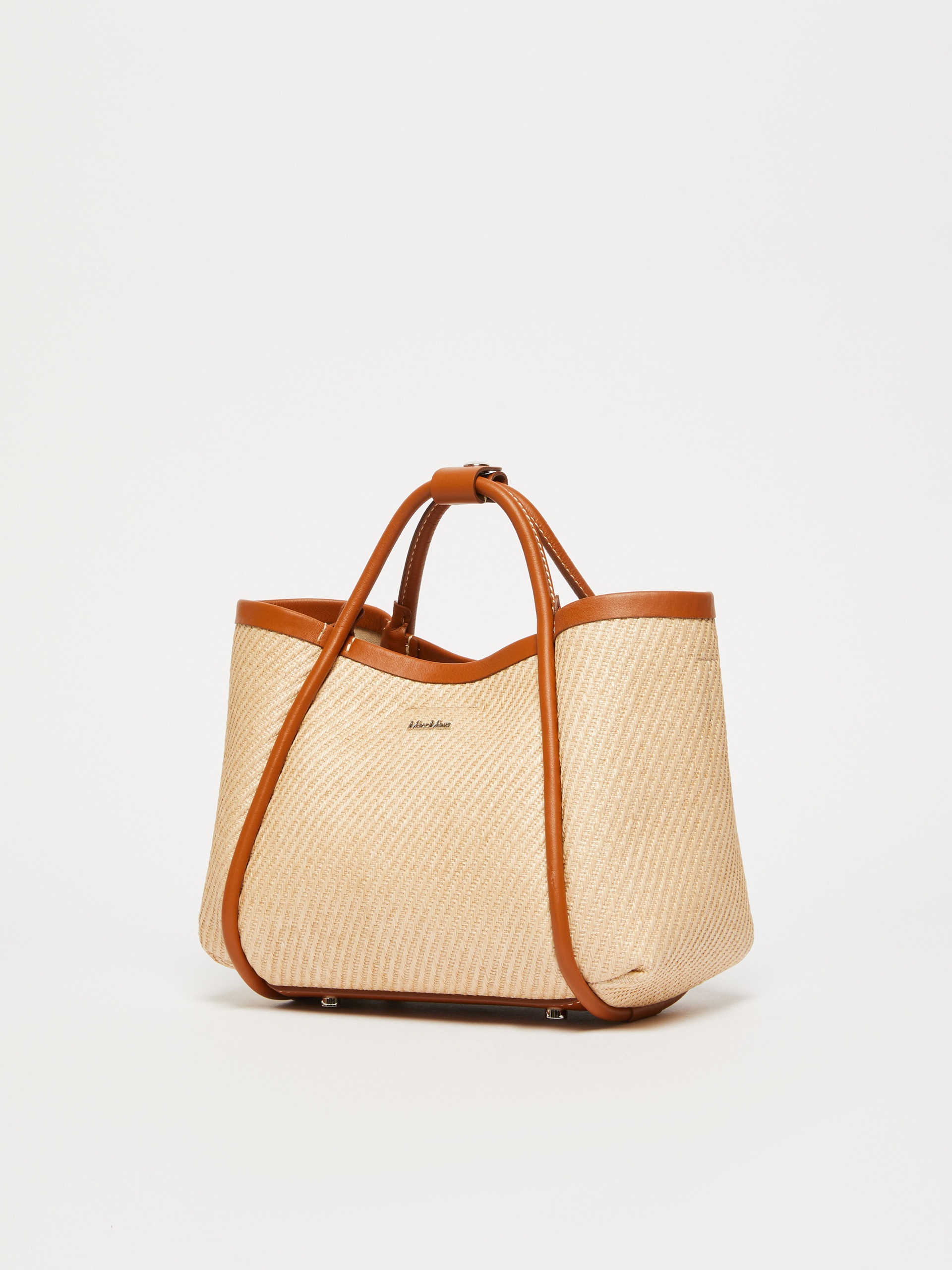 SUMMERMARINEXS Extra-Small raffia-look fabric Marine bag - 2