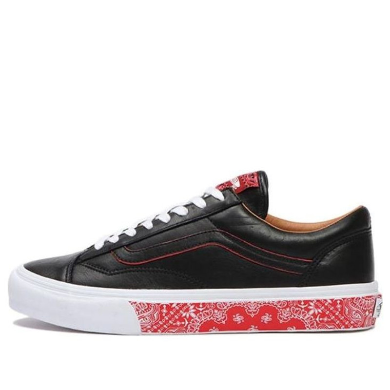 Vans OG Style 36 LX 'Bandana Black Racing Red' VN0A5FC3IZQ - 1