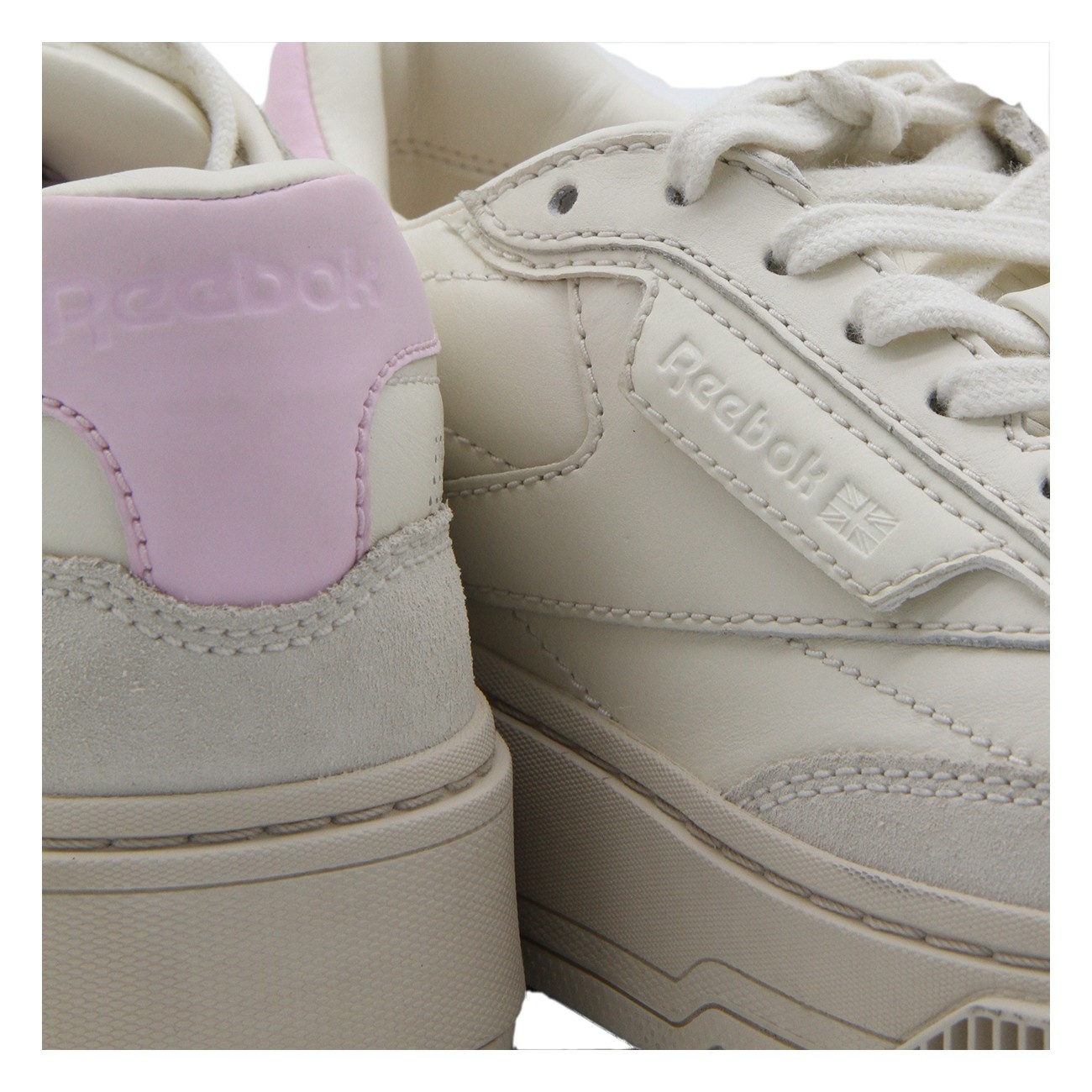 REEBOK WHITE AND PINK レザー C LTD スニーカー Reebok white and pink leather c ltd sneakers | angelominetti