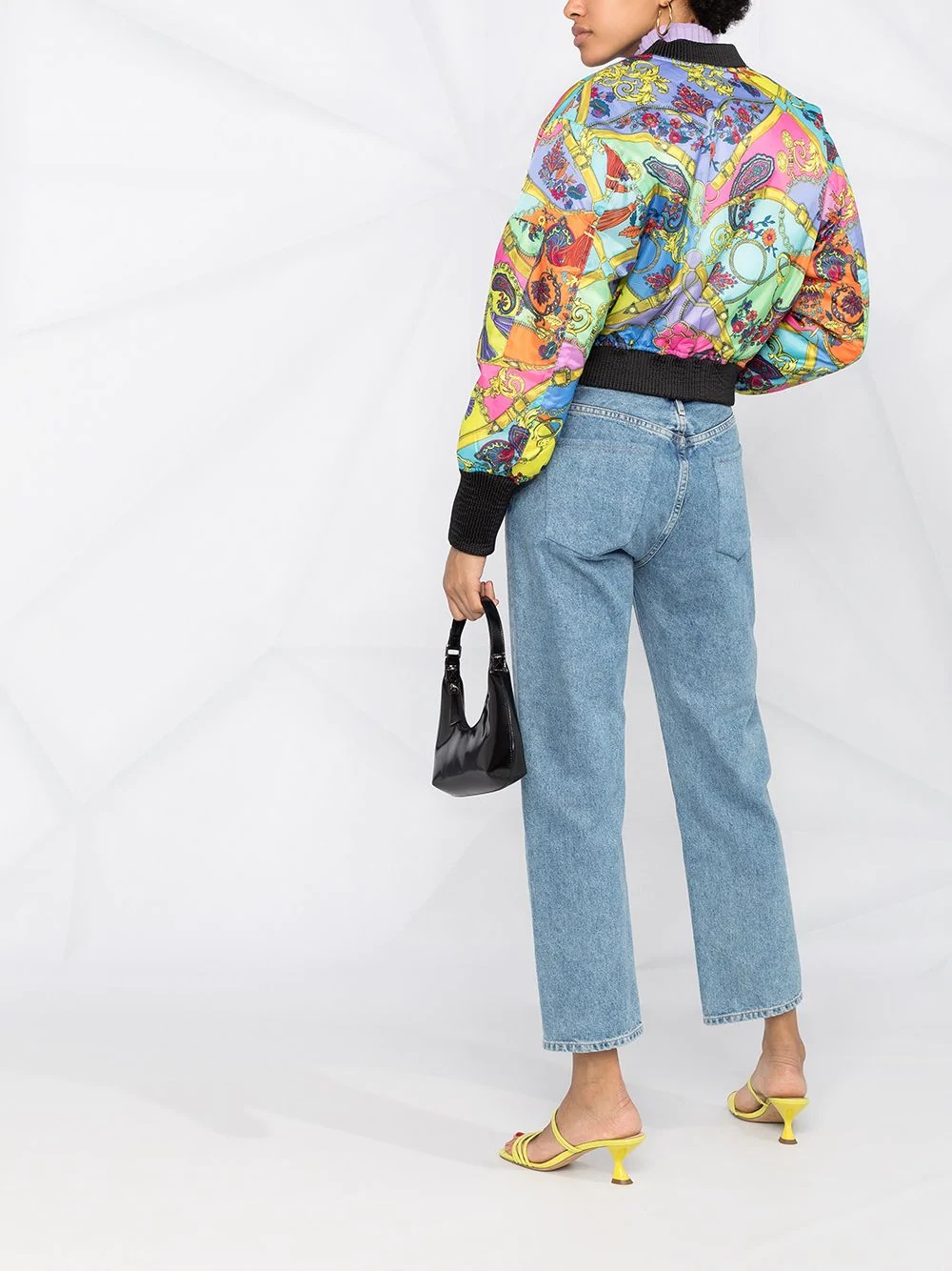 paisley fantasy print bomber jacket - 4