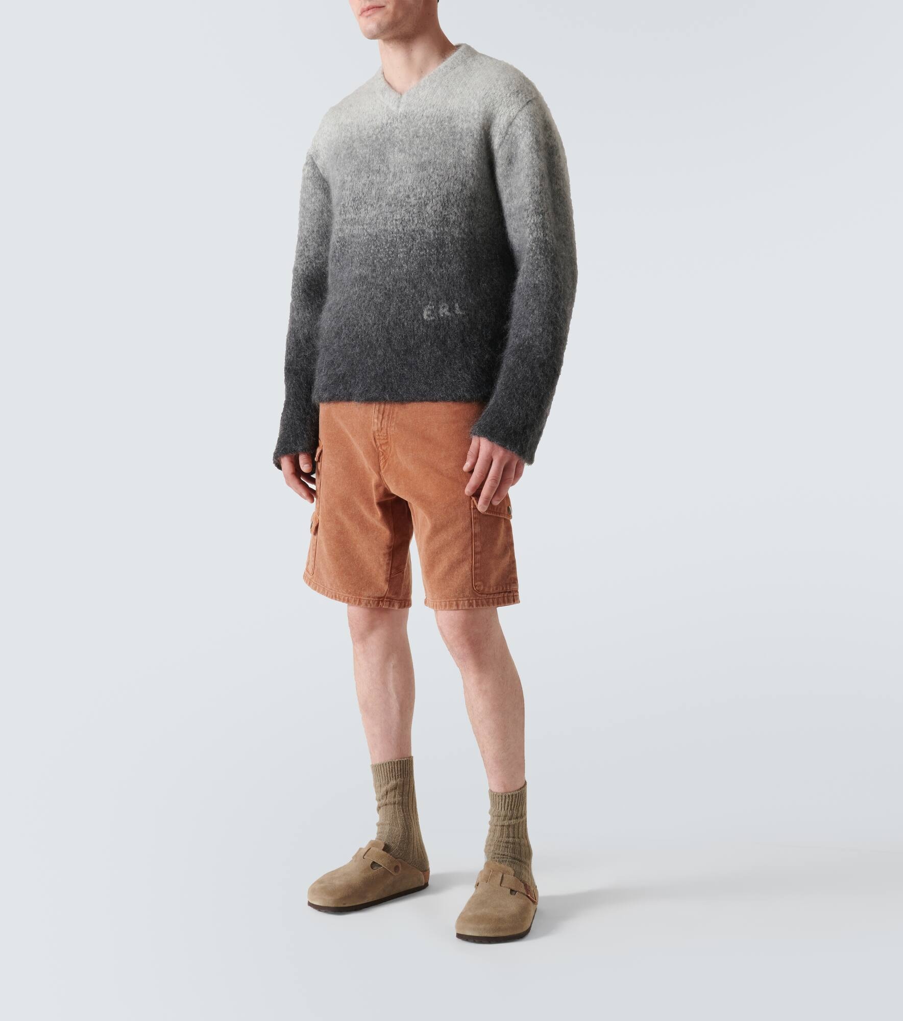 Denim cargo shorts - 2