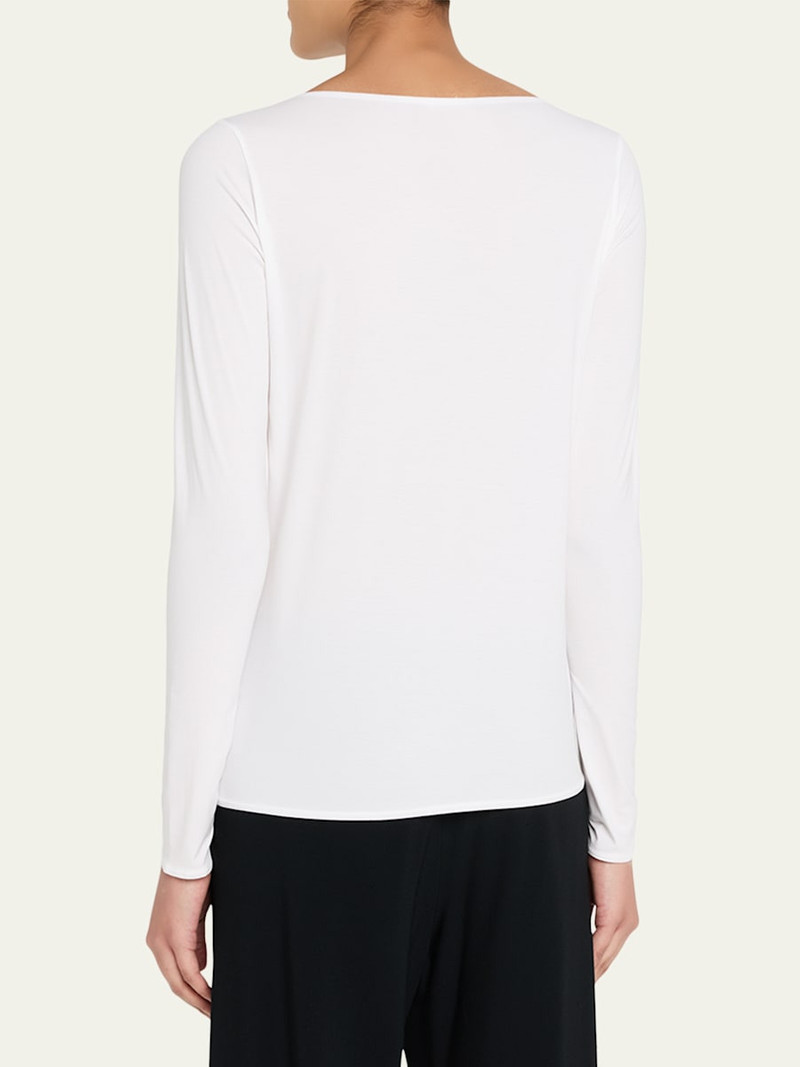 Wolford Pure Bateau-Neck Jersey Top outlook