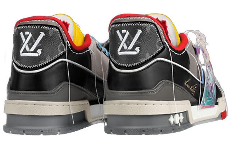 LOUIS VUITTON LV Trainers 'Red Multi-color' 1A8Q95 - 4