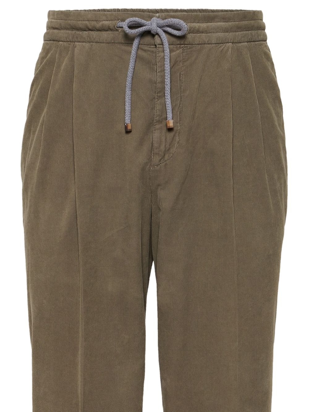 cotton straight-leg trousers - 6