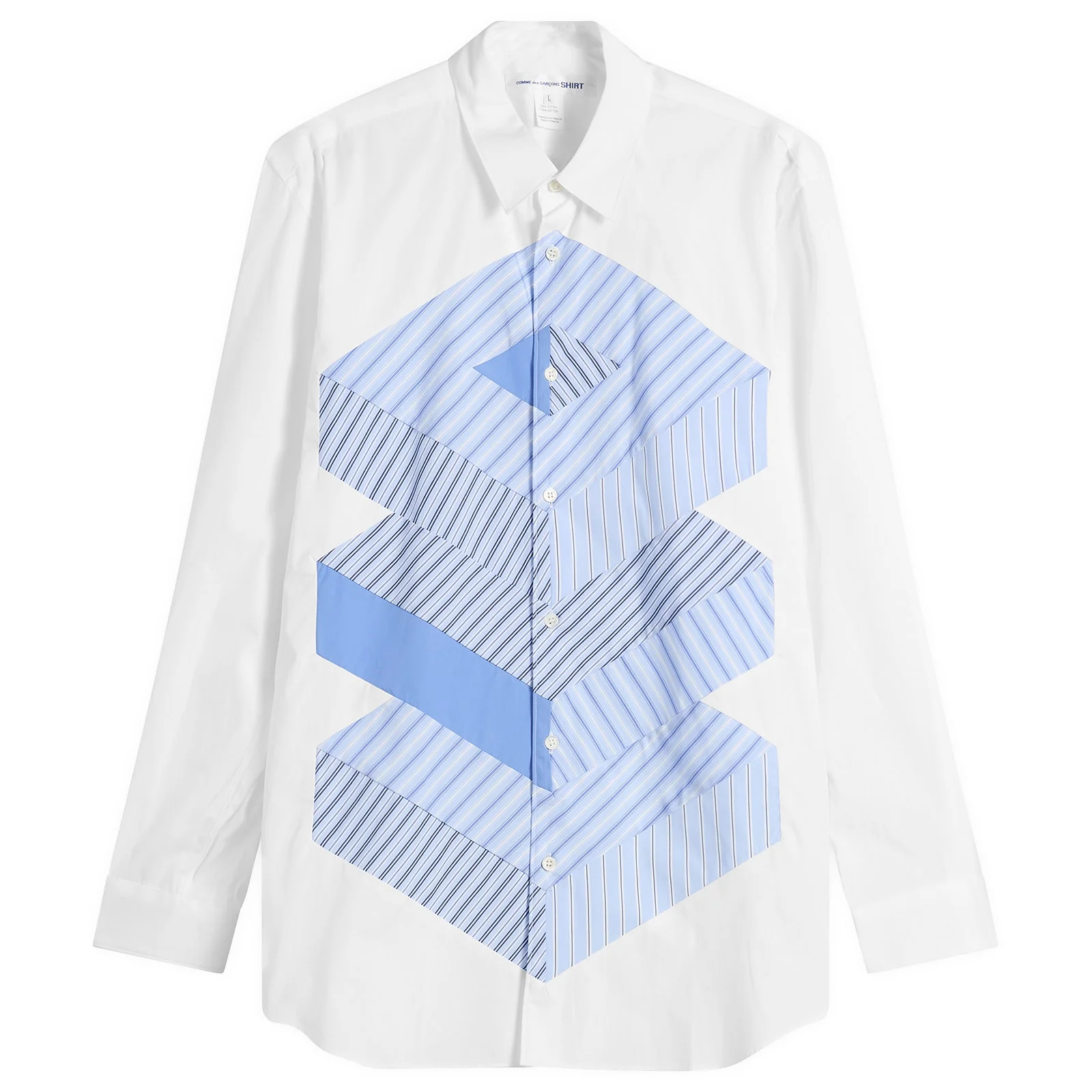 Comme des Garçons SHIRT Cotton Stripe Poplin Shirt - 1