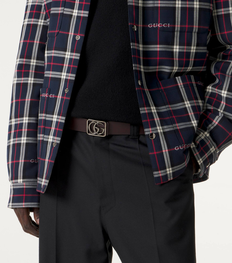 GUCCI Double G reversible leather belt outlook