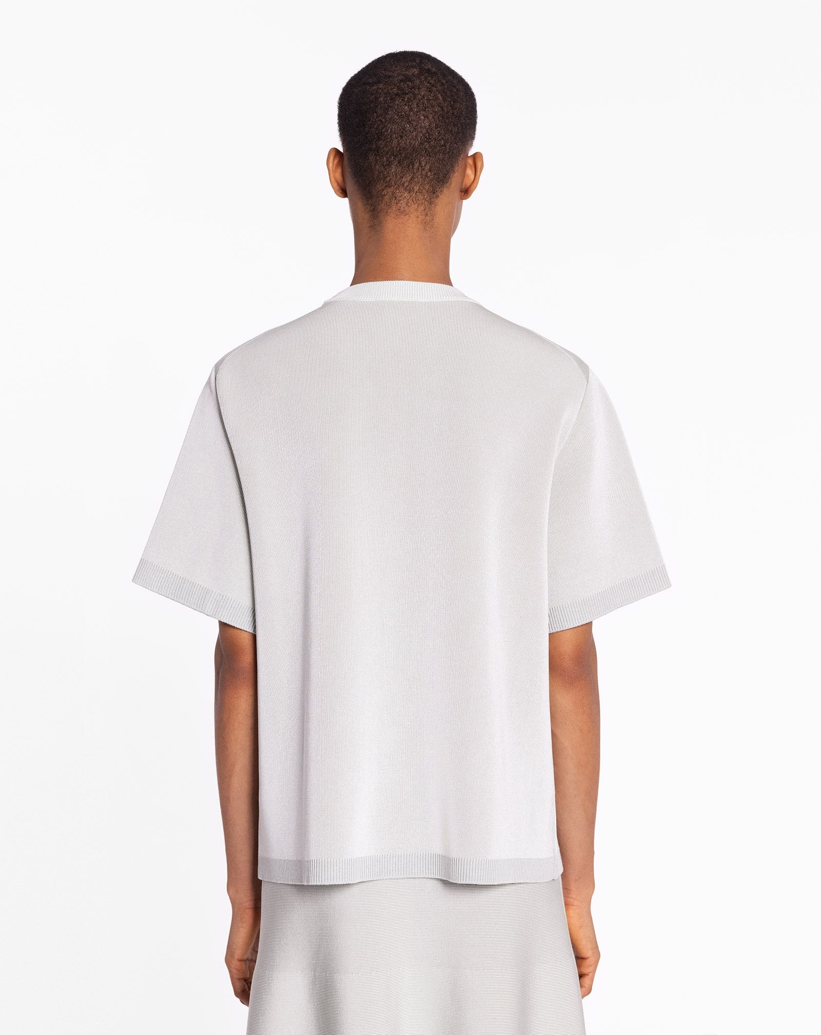 ROUNDD NECK TEE IN VISCOSE AND MERINO - 4