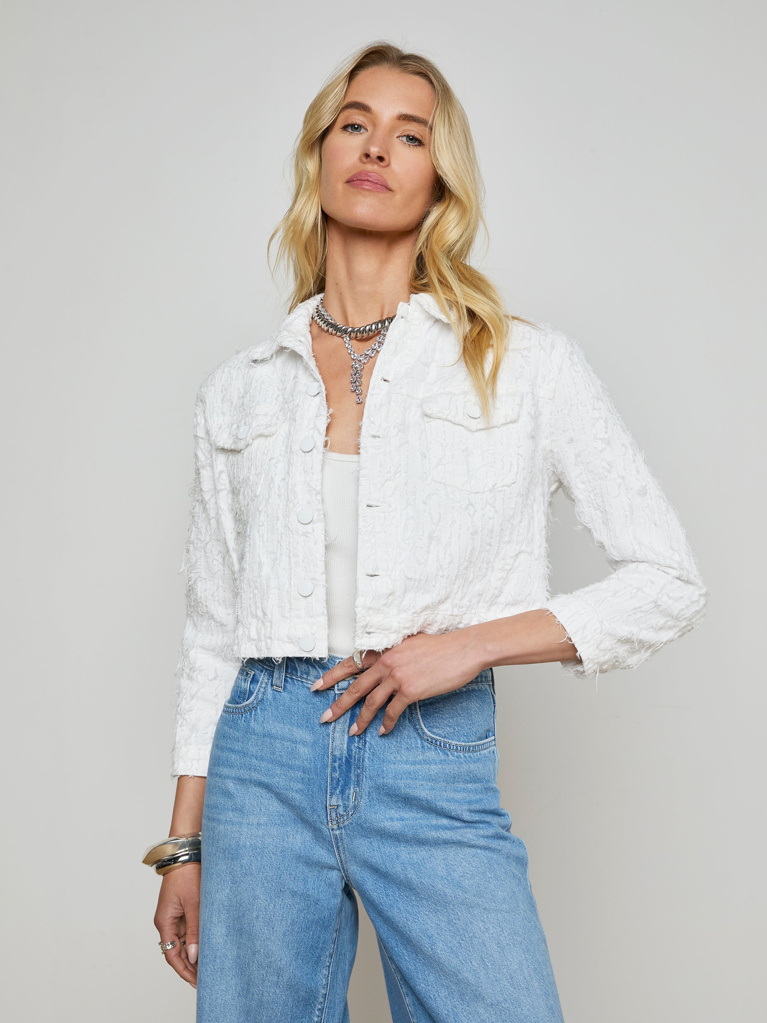 Koda Cropped Denim Jacket - 5