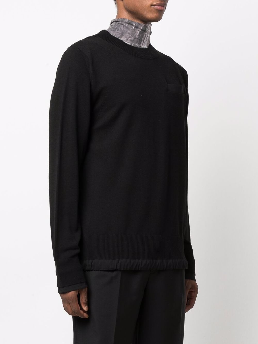 drawstring-hem jumper - 3