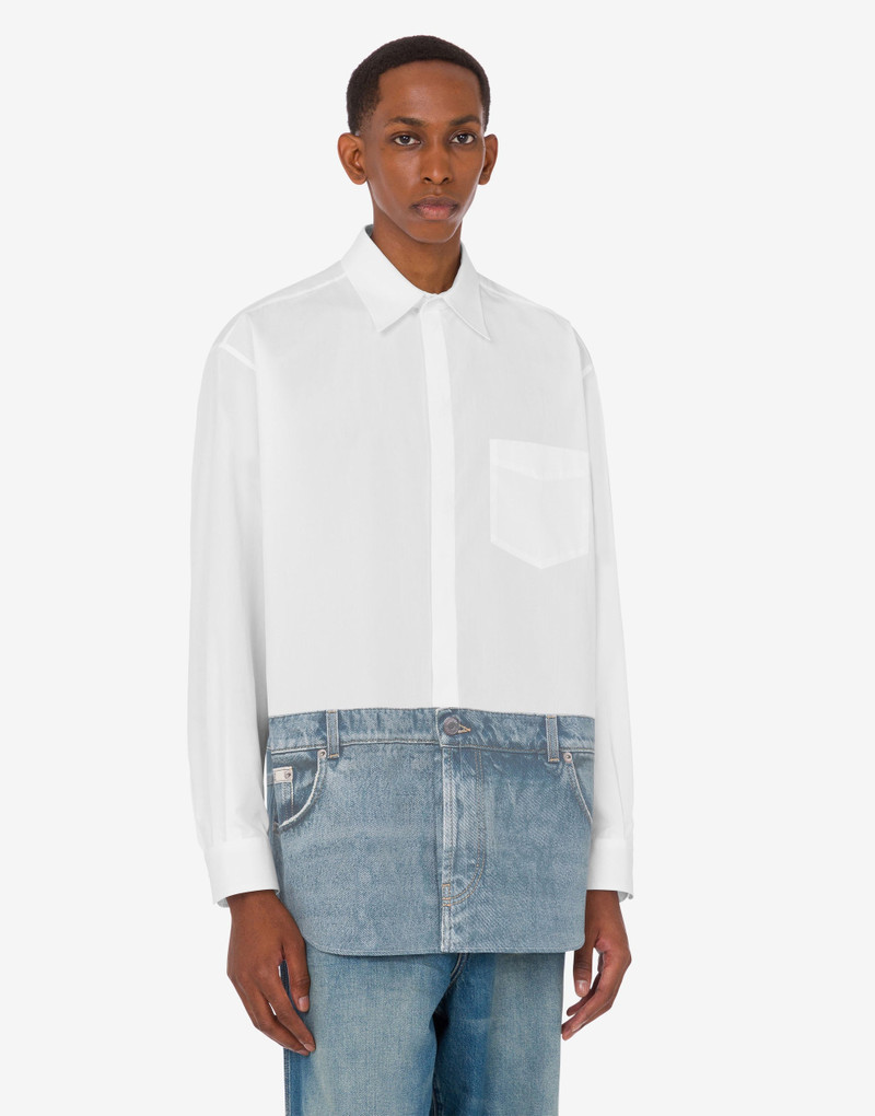 Moschino PRINTED COTTON POPLIN SHIRT outlook