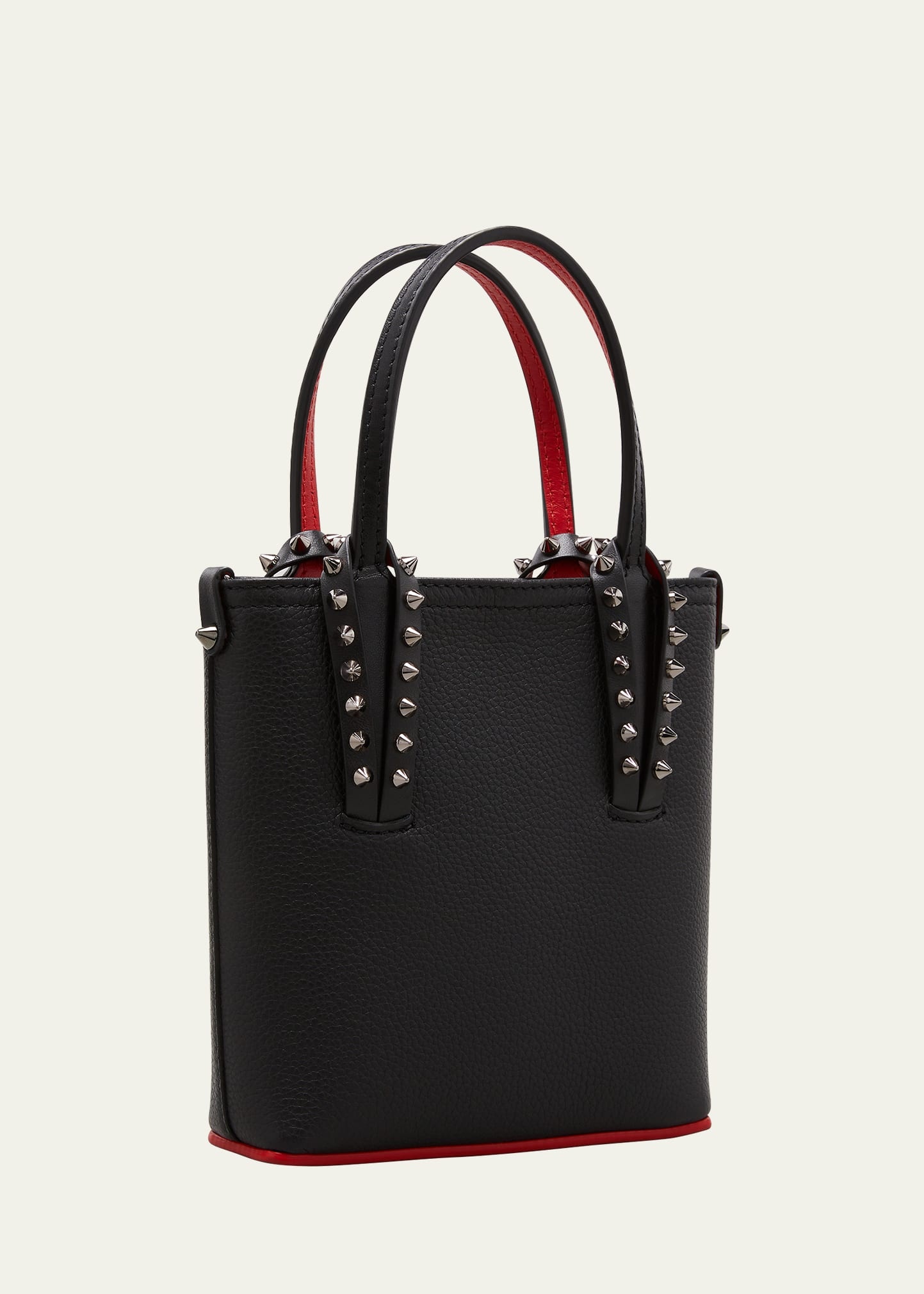 Cabata Empire Leather Spike Mini Tote Bag - 3