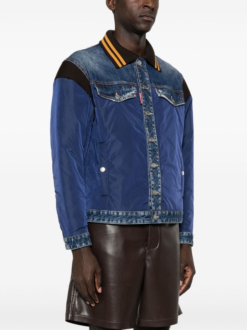 panelled bomber jacket - 3