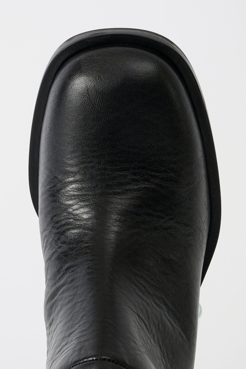 Our Legacy Alta Boot Deep Black Leather outlook