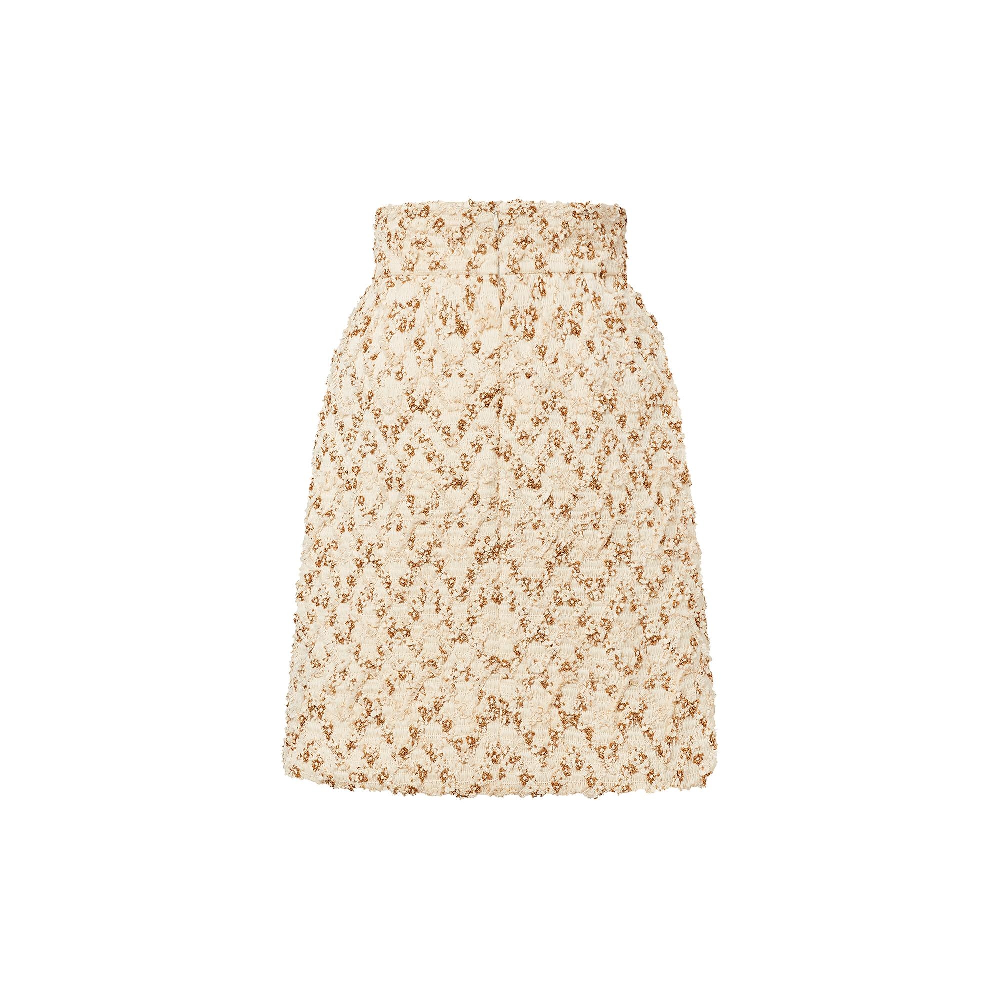 Zigzag Tweed Skirt - 3