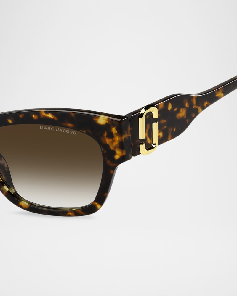 Marc Jacobs Acetate Rectangle Sunglasses outlook