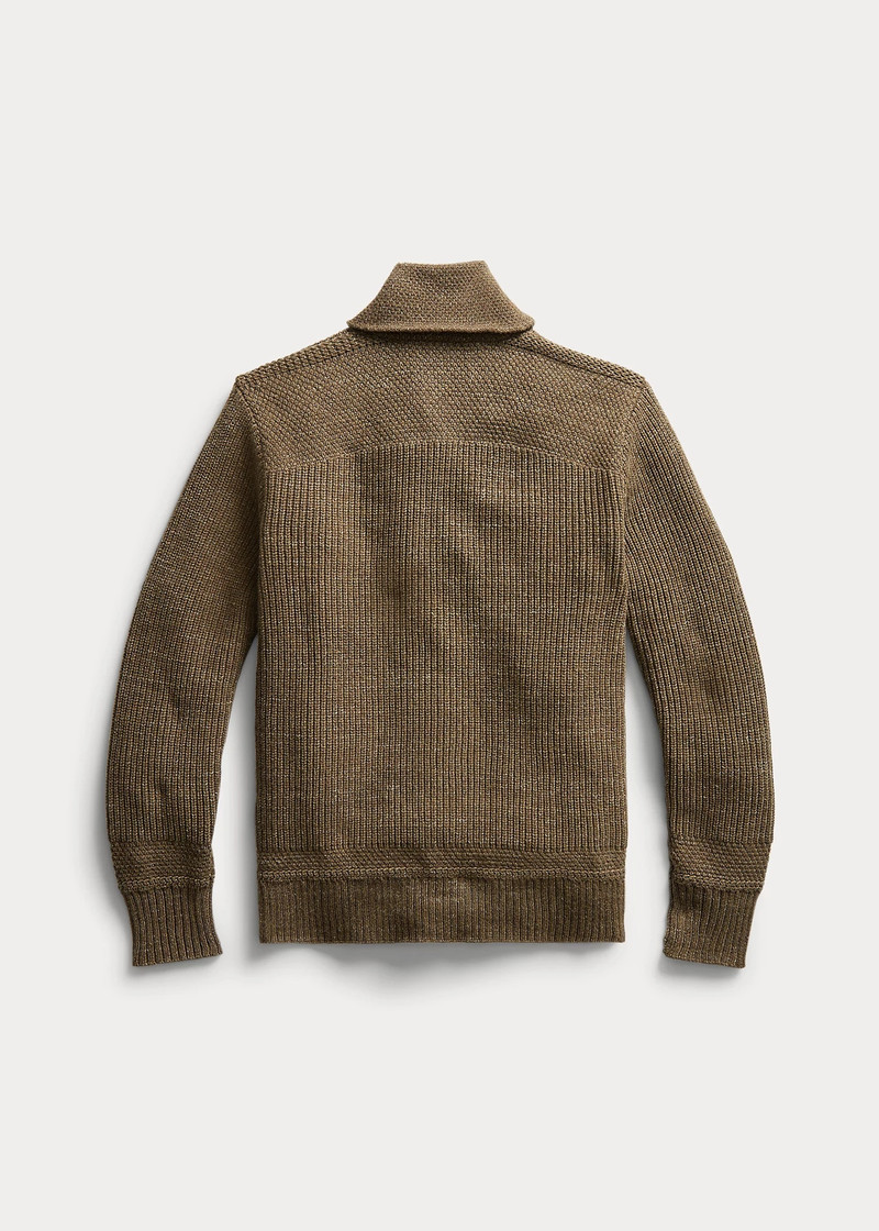 RRL by Ralph Lauren Cotton-Wool Shawl-Collar Cardigan outlook