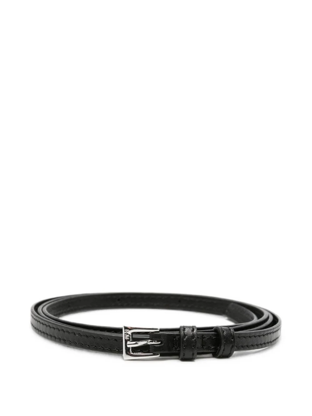 buckle-fastening leather belt - 1