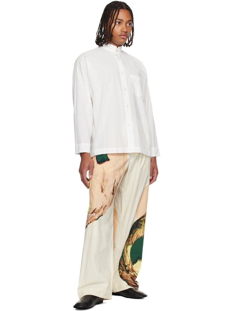 ISSEY MIYAKE White Streamline Shirt outlook