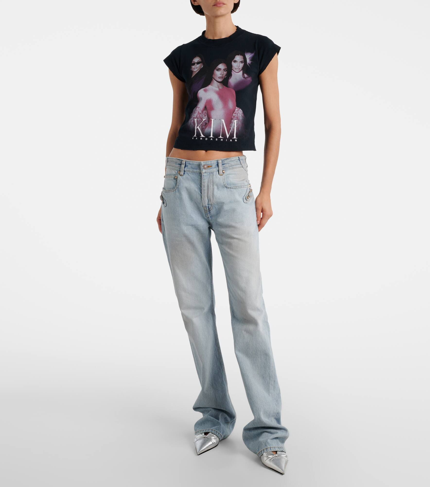 City low-rise straight jeans - 7