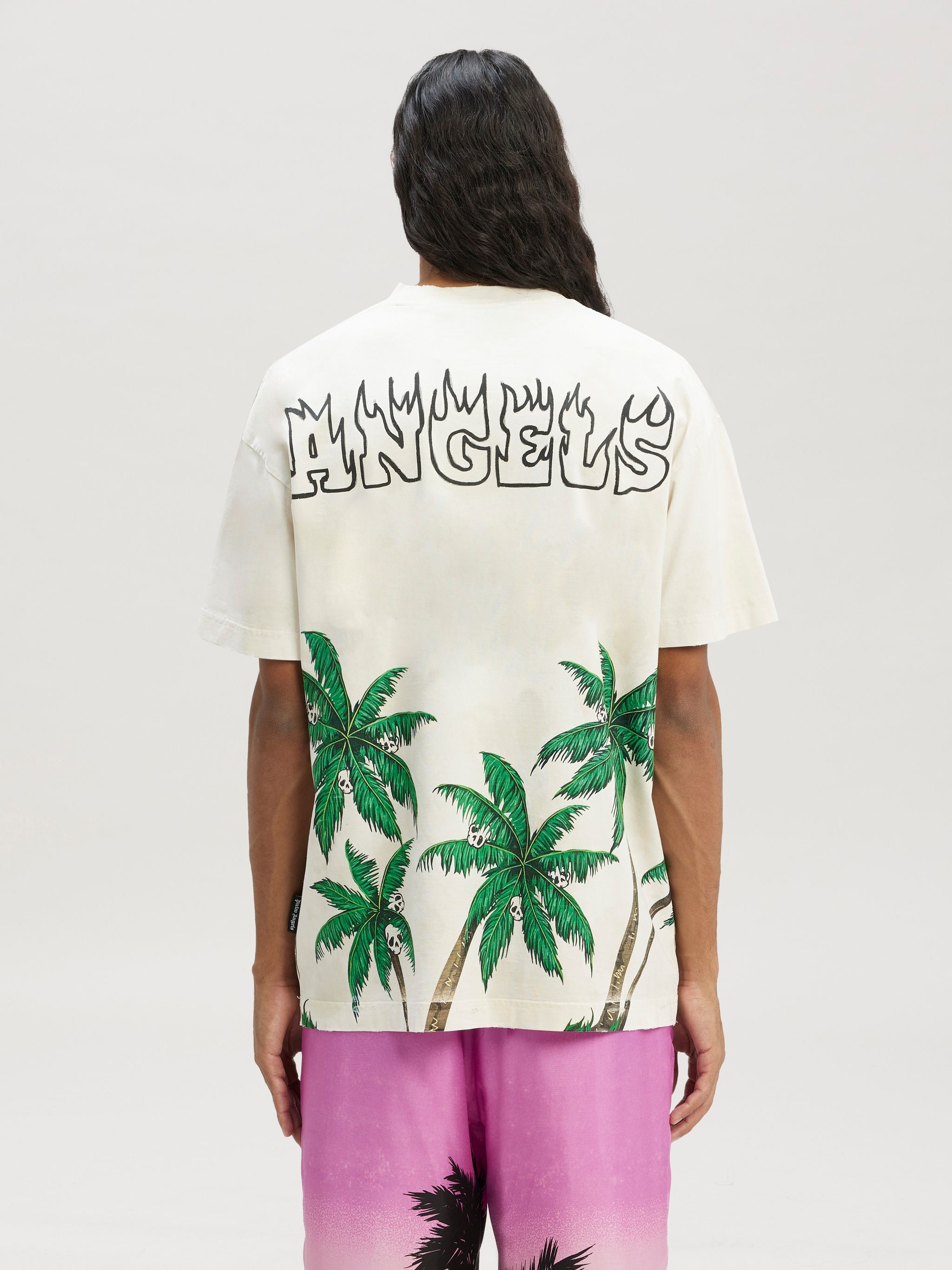 【PALM ANGELS】 Palm Classic LS Tee Sn99（送料込み） Palm Angels Classic Logo Long Sleeve Tee in Black | FWRD