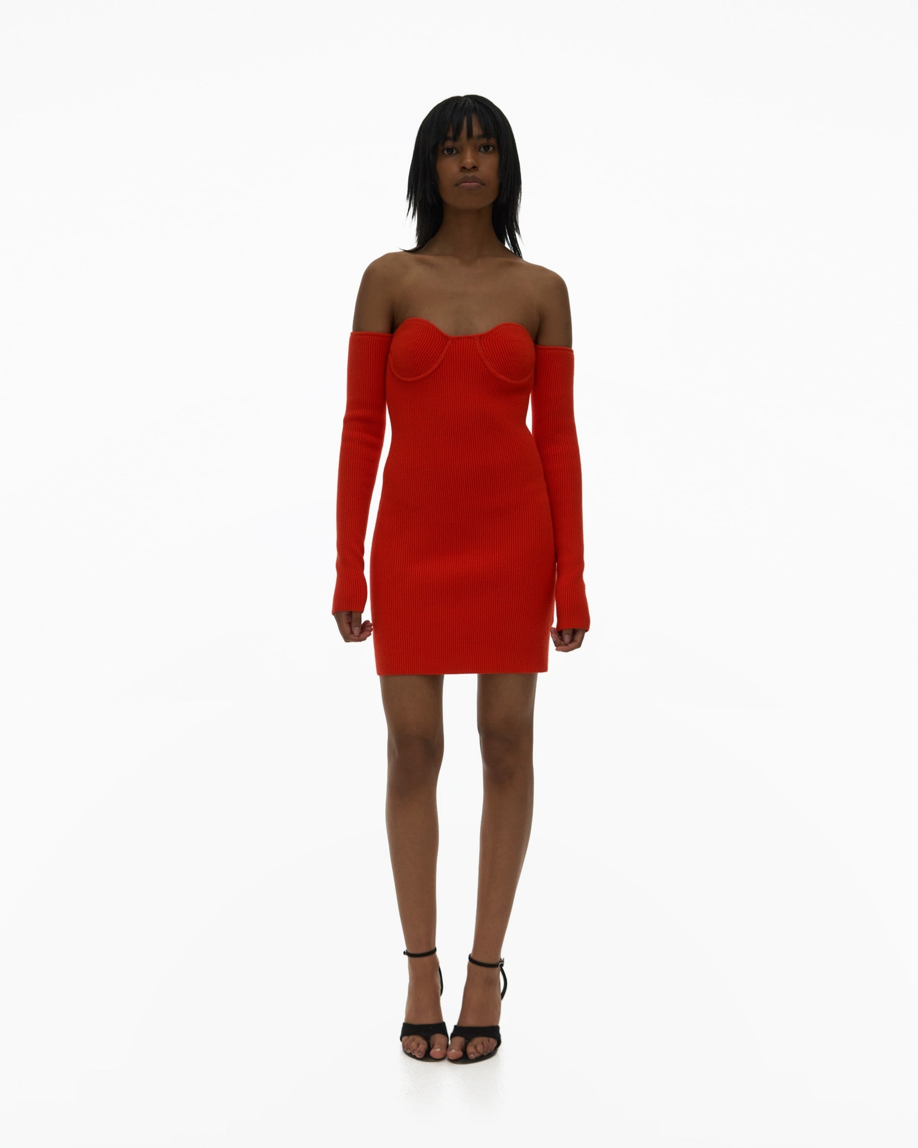 RIBBED CONTOUR DRESS - 8