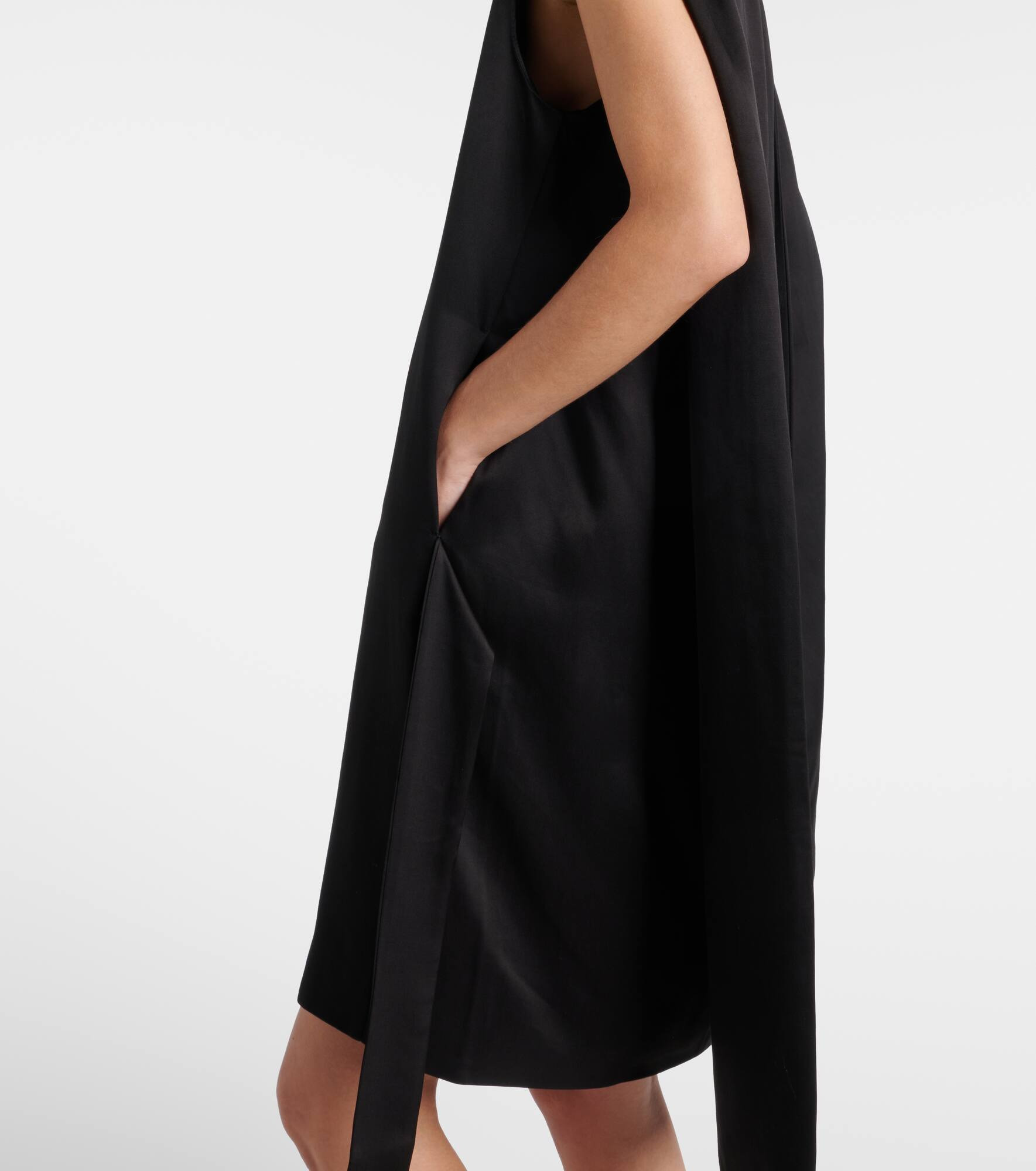 Cocoon deconstructed satin minidress - 5