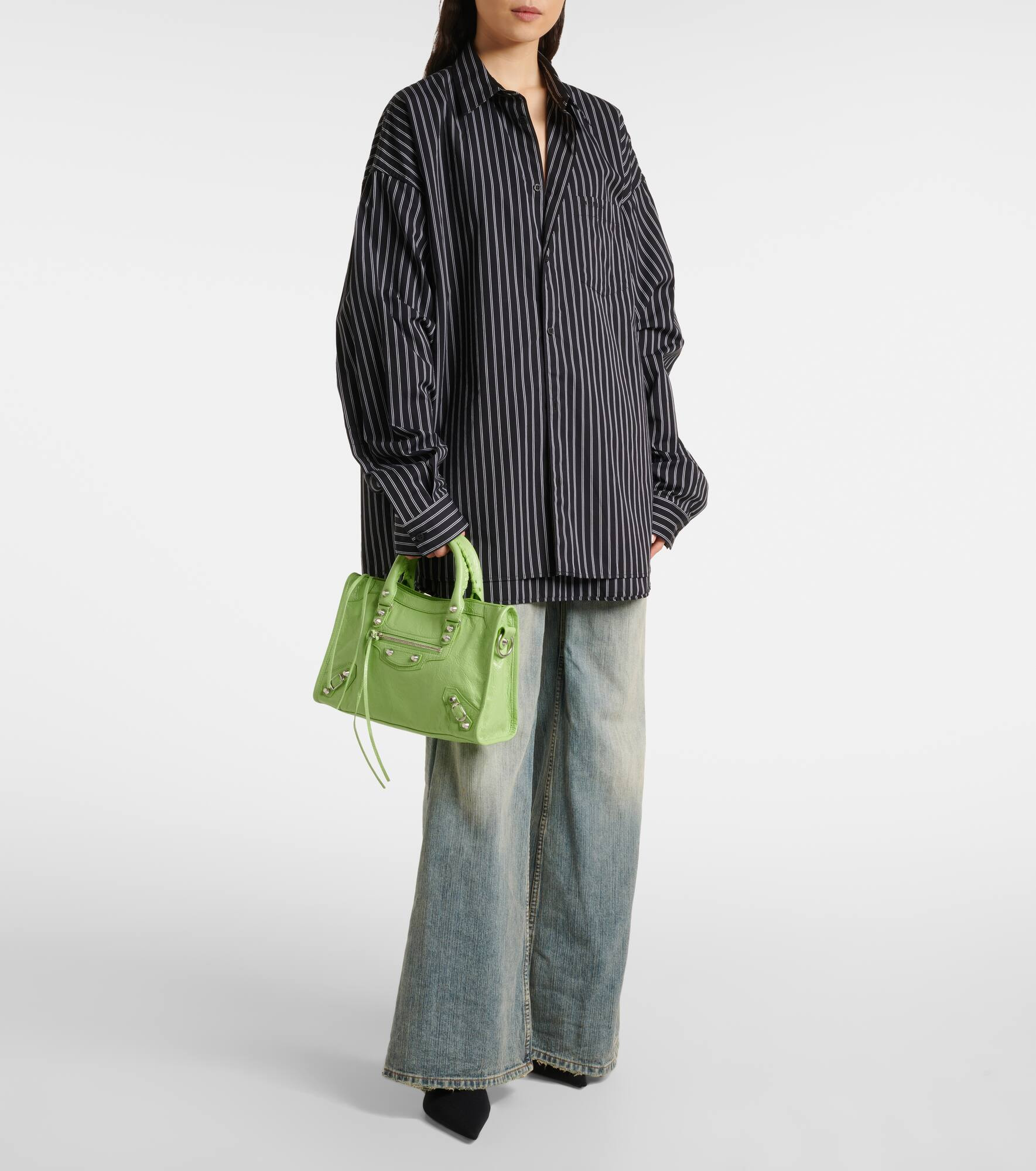 Le City Small leather tote bag - 5