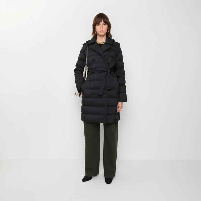 Burberry Mid-length Nylon Hooded Puffer Coat outlook