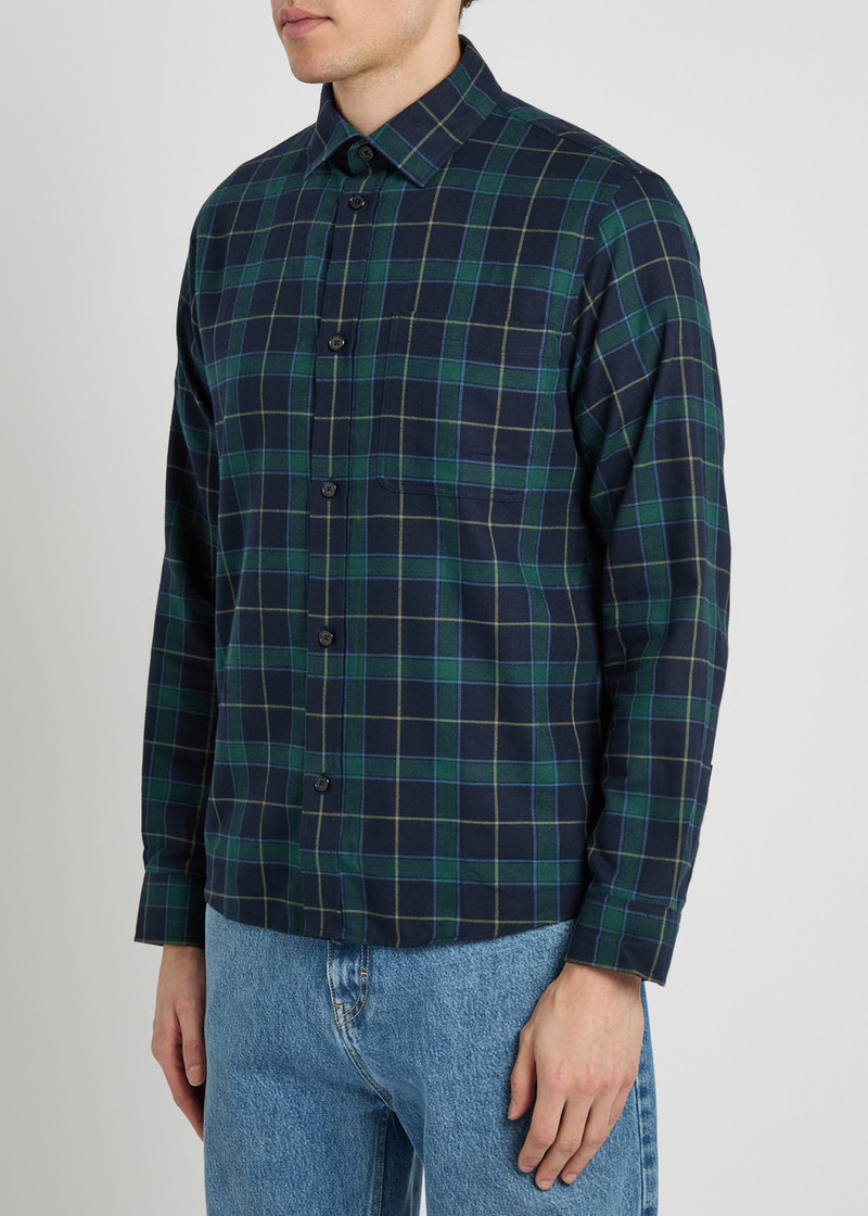 Les Deux Les Deux Lennon Checked Cotton Overshirt outlook