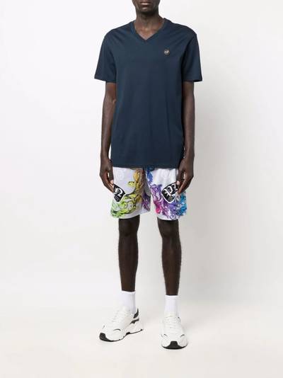 PHILIPP PLEIN Baroque-print jogging shorts outlook