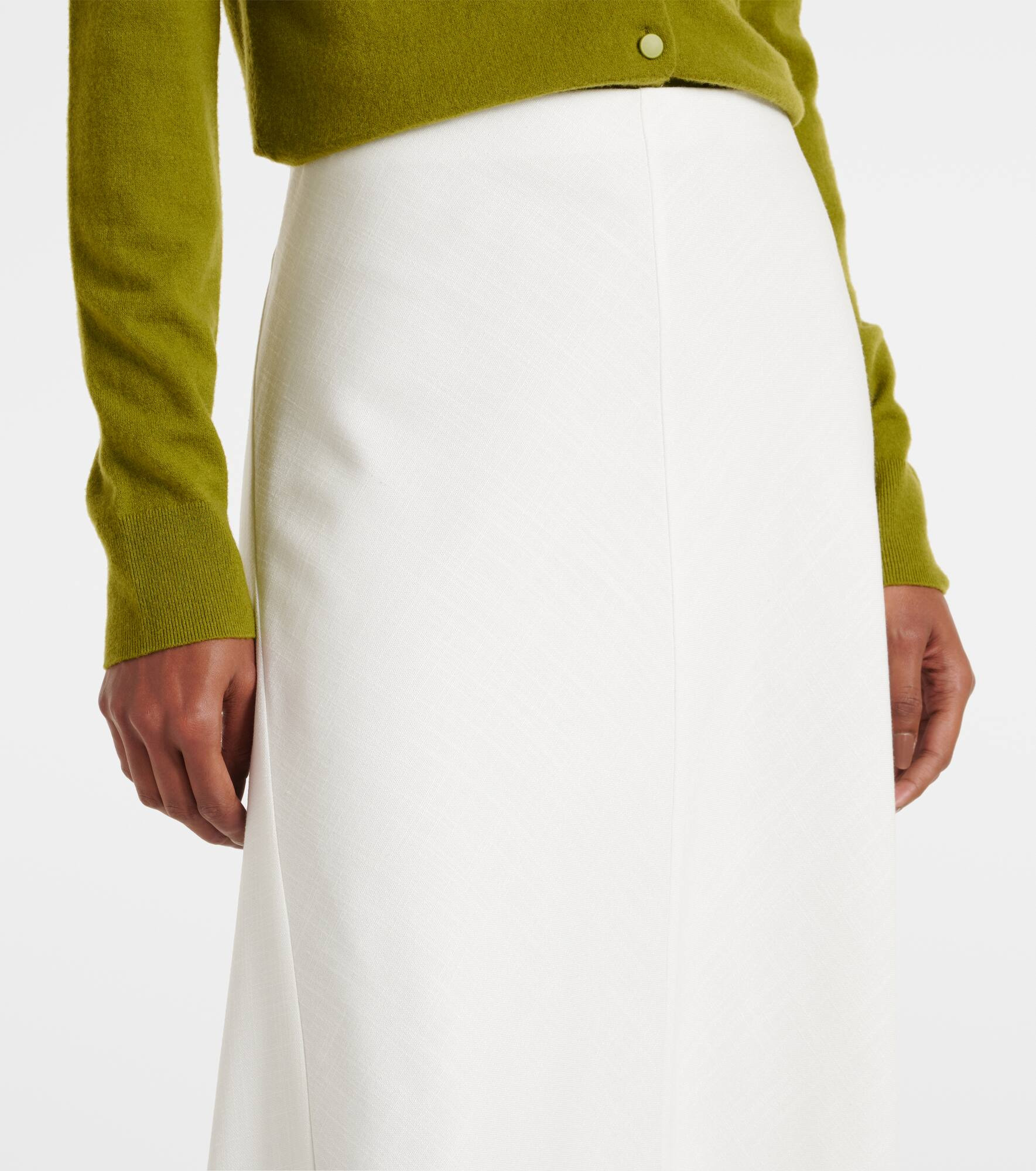 Mid-rise midi skirt - 4