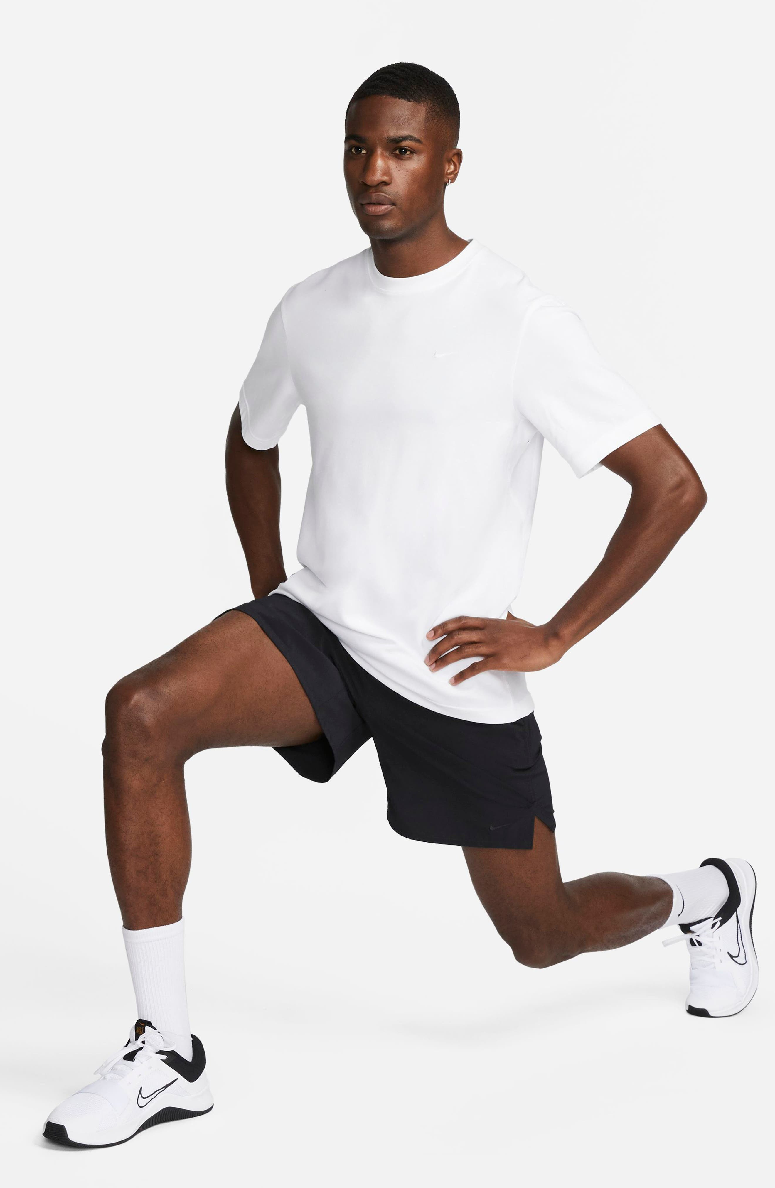 Nike Primary Training Dri-FIT Short Sleeve T-Shirt in White/White at Nordstrom - 5