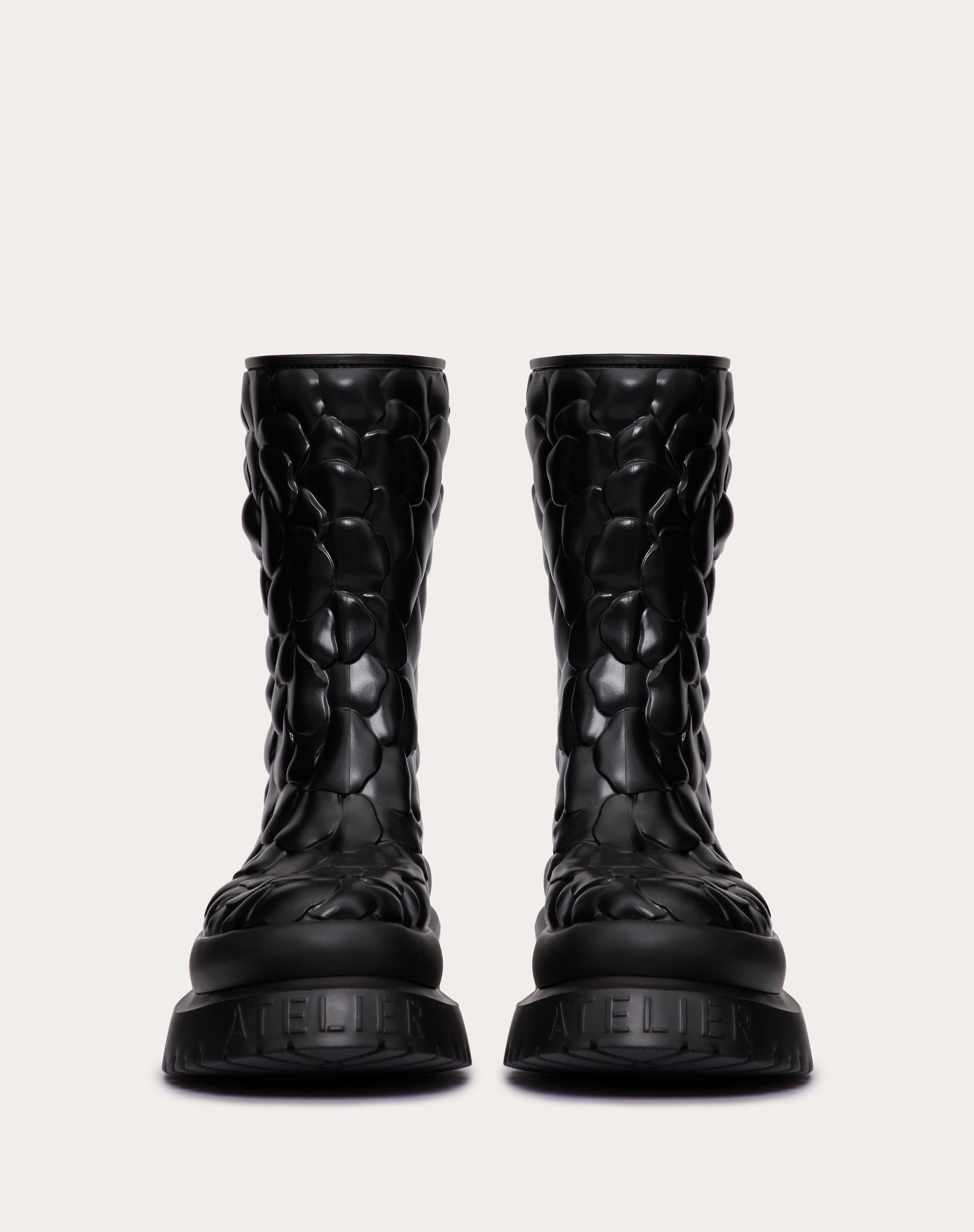 VALENTINO GARAVANI ATELIER SHOES 03 ROSE EDITION RUBBER ANKLE BOOT 50MM - 4