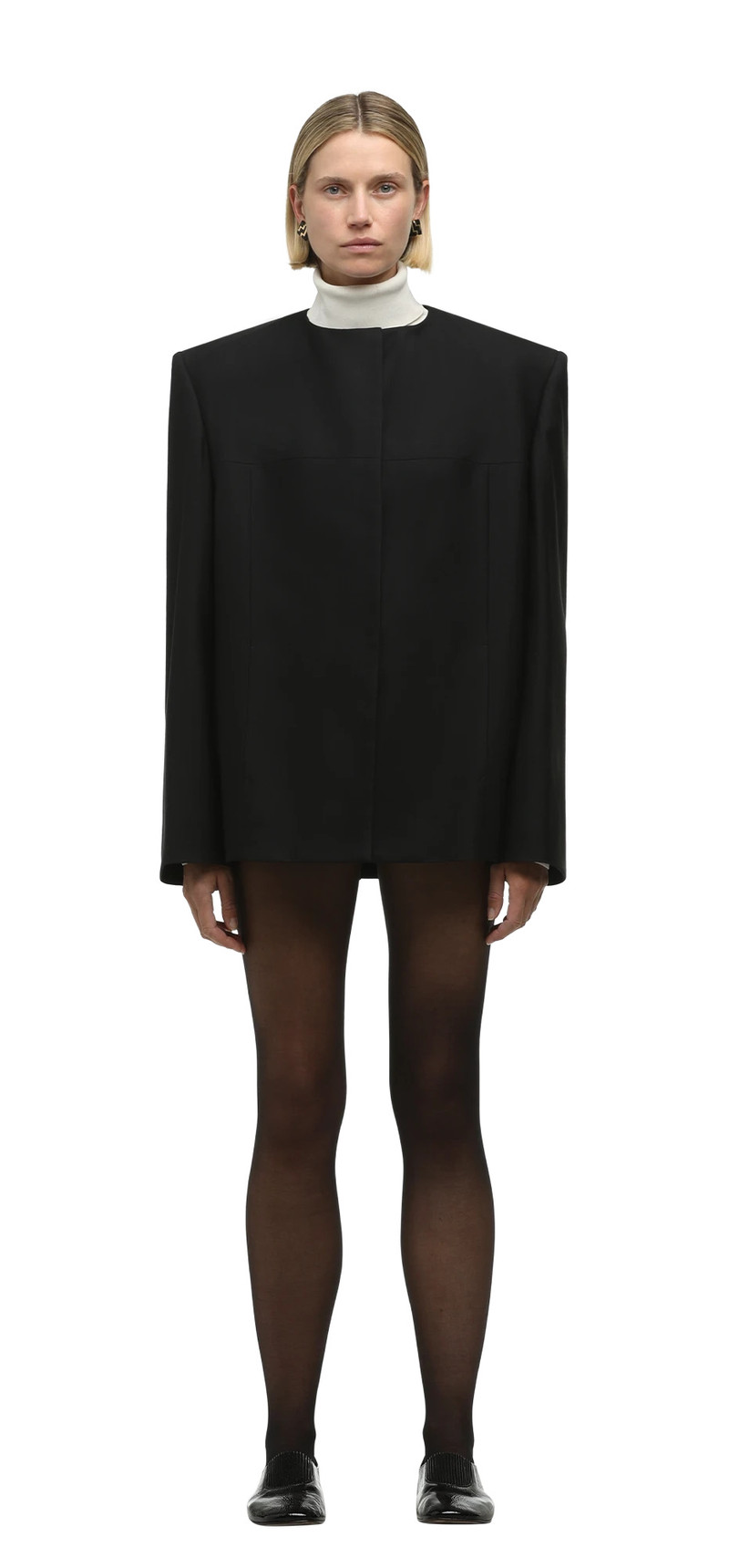 OBLONG TAILORED JACKET BLACK WOOL 3