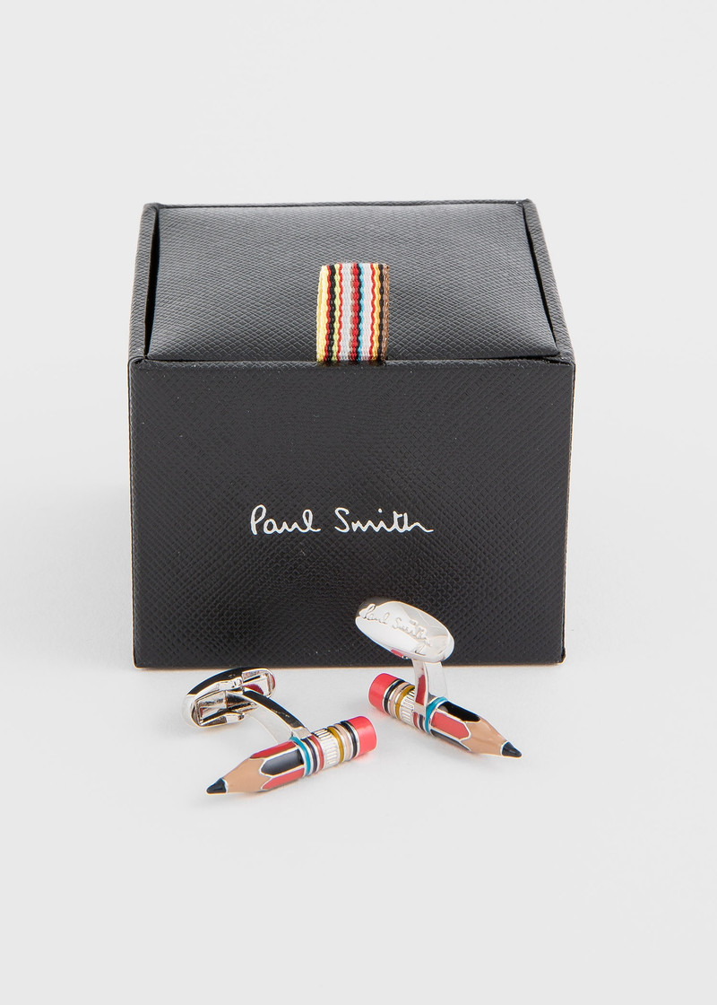 Paul Smith Red and Black Pencil Cufflinks outlook