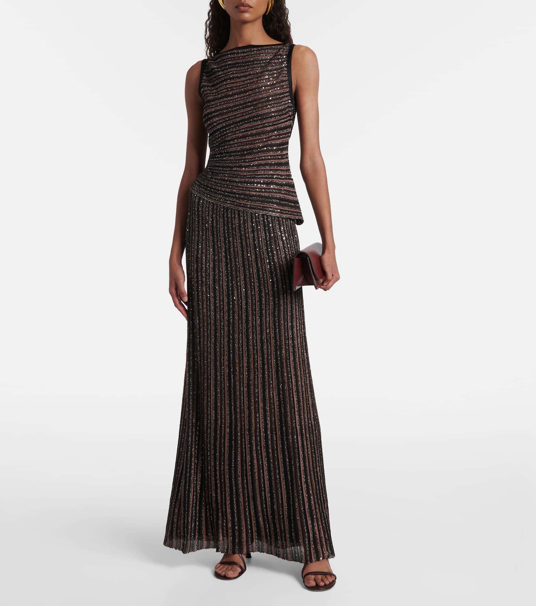 Zig Zag sequined maxi skirt - 2