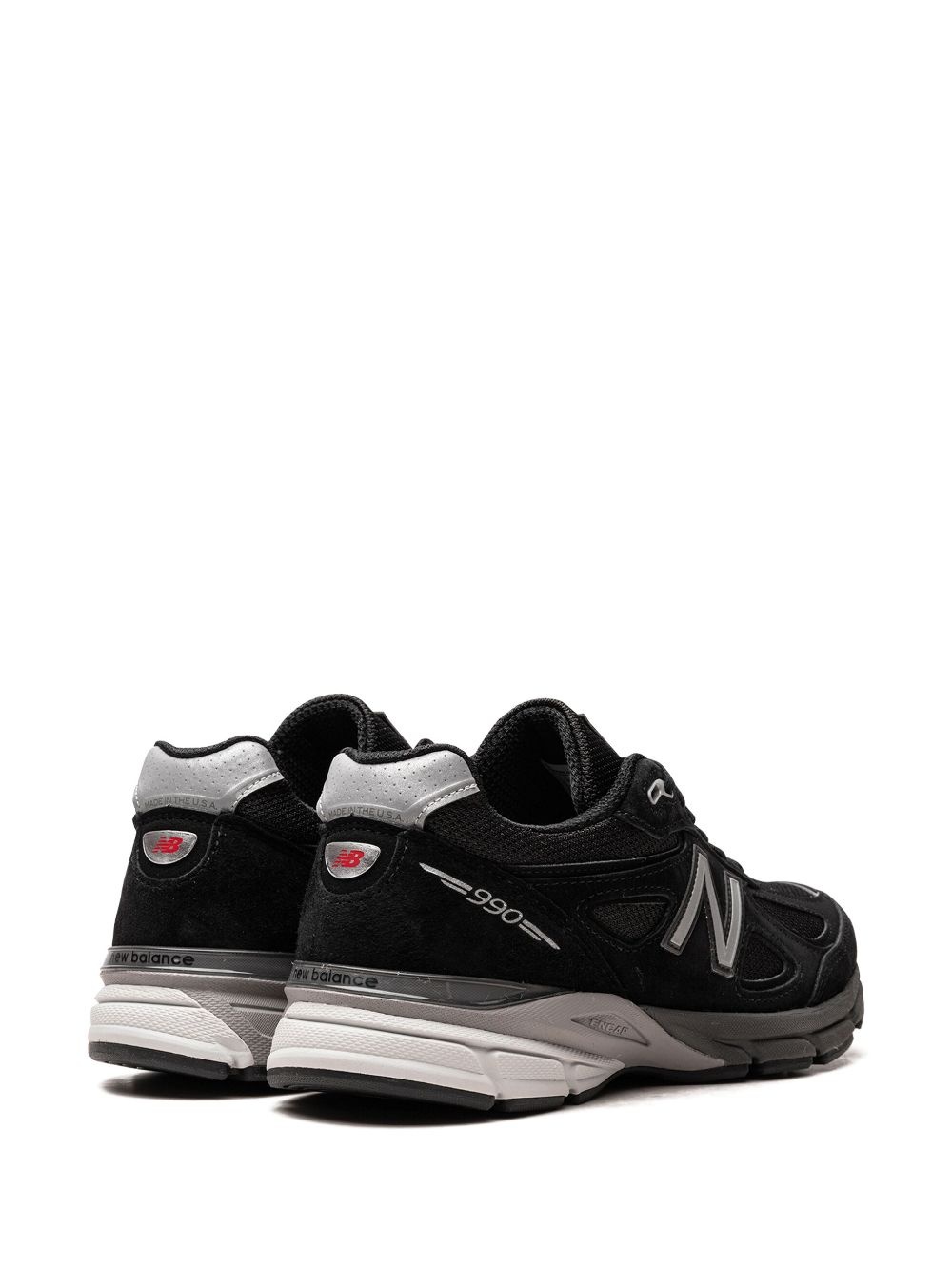 Made in USA 990v4 "Black/Silver" sneakers - 3