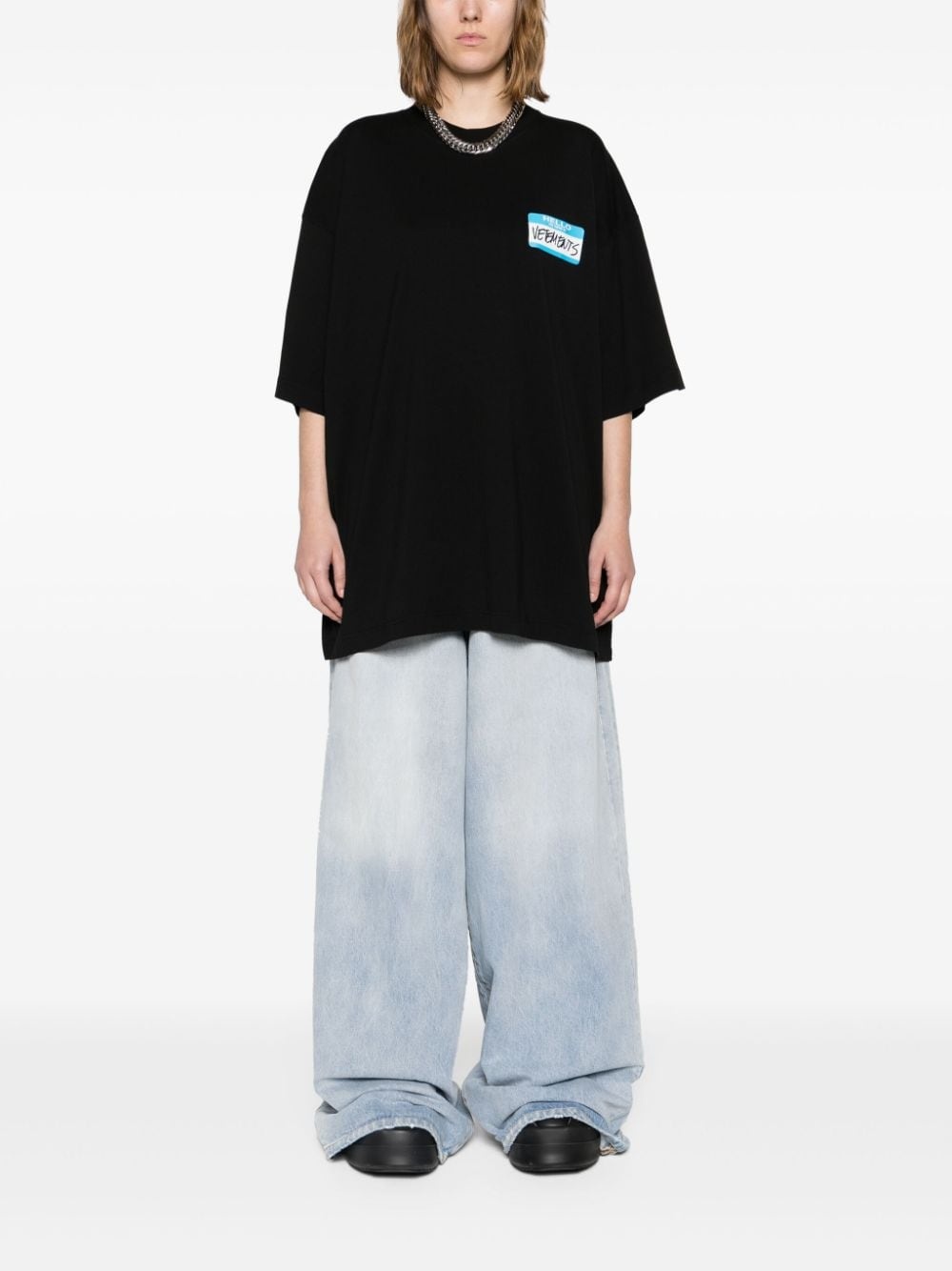 Destroyed wide-leg jeans - 2