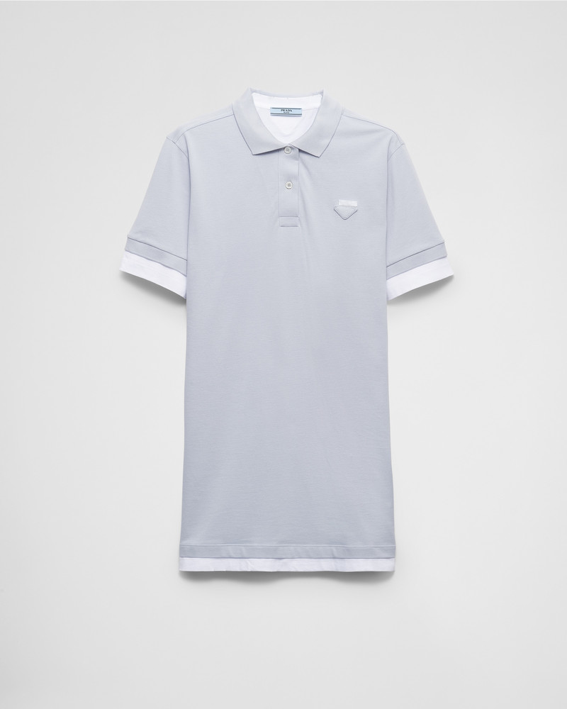 Piqué and jersey dress 1