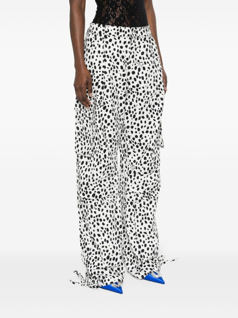 spot-print cargo trousers 3