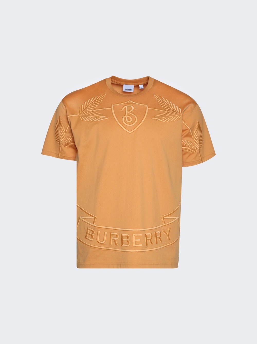 Burberry Oak Leaf Crest Cotton T-shirt Dusty Orange