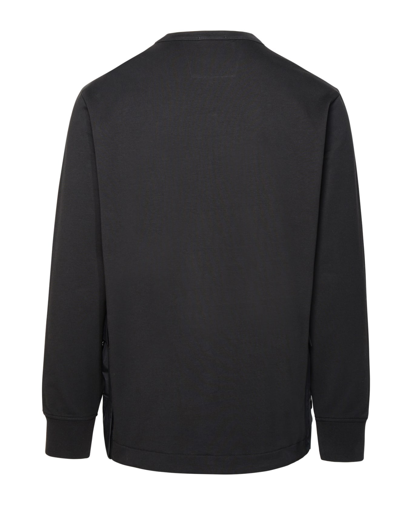 Black Cotton Blend Sweatshirt - 3